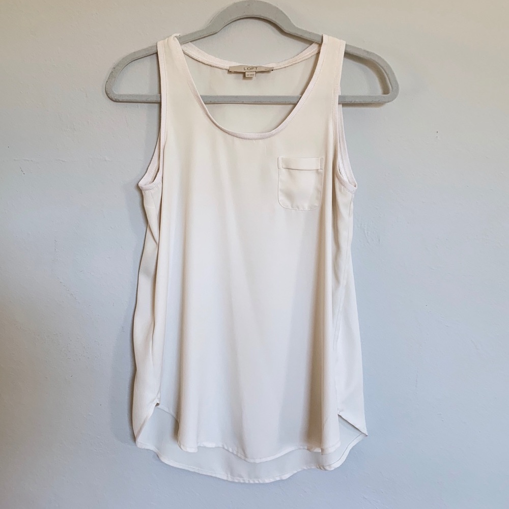 Cream Loft Tank Top